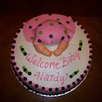Baby Rump Cake baby shower cake