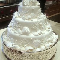 Seashells This cake was made and designed by Chef Mary Spellman of Long Island. It was the first time I (SugarFlorals.com) made seashells. The cake...