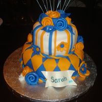 Shoot For The Stars 2 here is the shoot for the stars cake with the plaque attached, thanks!