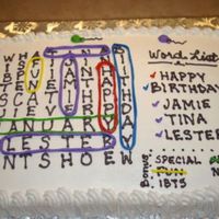 Seek A Word Birthday I did this for 3 co-workers who shared a birthday. It was so difficult to find a common theme for them. I think that I'll be doing...