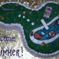 Teddy Pool Party This idea warped from the latest Woman's Day magazine cover. Each girl at the party got her own Teddy Graham.