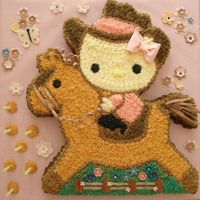 Natasha's Cowboy Kitty BC with fondant/gumpaste extras.