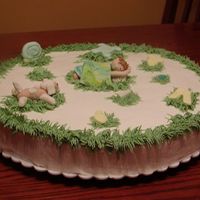 Snips And Snails And Puppy Dog Tails BC with MMF and Gumpaste. This was my first time making the figures.