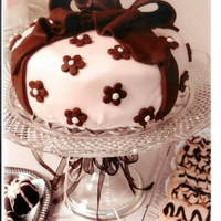 Flower Present Cake flower present cake