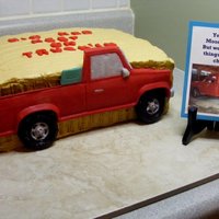 Big Red This man was retiring from his job. But his pickup and him will keep on going!