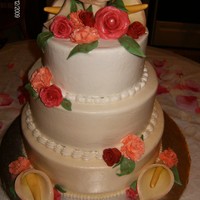 75Th Birthday For my grandmothers 75th birthday. My 1st attempt at calla lillies and carnations. Thanks for looking!