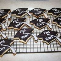 Graduation Cookies! NFSC with rolled buttercream!