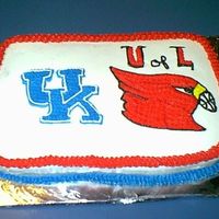 Rival Teams I made this cake for my Junior English class to celebrate a birthday. My students have been arguing basketball all year and I thought this...