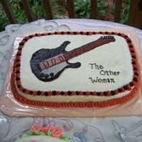 The Other Woman This is my husband's groom cake. The cake is the Whiskey II recipe from Cake Central. The icing is buttercream with a BTC transfer and...