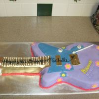 Hannah Montana Guitar Made this for a friend who showed me a picture. I had to hand carve the guitar which was easier than I thought actually!