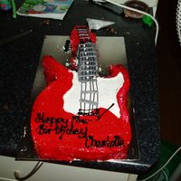 Electric Guitar Cut out Electric Guitar, covered in gel to get the ultra shiny look