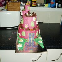 3D Castle Castle 3d, was supposed to be scary with spider webs and stuff but the little girl changed her mind last minute so she ended up with this...