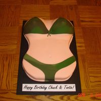 Camo Bikini For Chuck And Tootie WASC and MMF. The banner is printed off the computer.