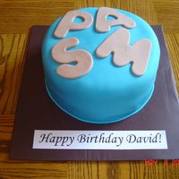 David's Birthday This was the final cake of three in one day. I was exhausted. Thankfully my step-father wont mind that his cake has his nickname on it...