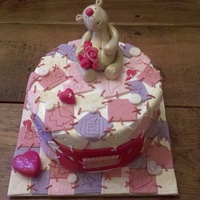 Congratulations To Ms Habich! Cake for my son's kindergarten teacher who just got married.