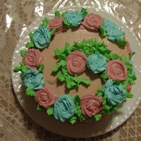 Just Because wvsc cake with nutella and coffee flavoured whipped icing and filling.made from left over icing and cake scraps. breakfast treat for my DH...