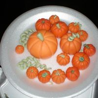 Pumpkins these were used on a wedding cake