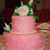 Pink Rose this cake was my first one on the gumpaste roses!!!