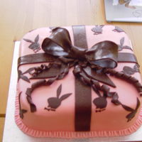 Playboy Bunny first time with chocolate paste, which i made. all bunny cut free hand as no cutters available. one of my favourites.