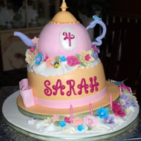 Princess Sarah This cake was actually a team effort. My friend wanted to learn how to work with MMF and learn some techniques making flowers etc. She sent...