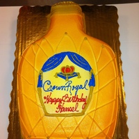 Crown Royal Bottle All buttercream iced