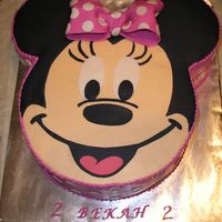 Minnie Mouse Made this for my daughter's 2nd birthday. Thanks to the great tutorial on this site!! One ear is choc, the other is gluten-free carrot...