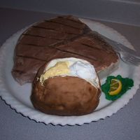Steak & Baked Potato This is the favorite meal of a 16 year old. The family thought it looked so real that some came in and thought they smelled a steak cooking...