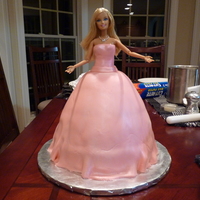 Princess Cake This is my first Barbie cake. It was made for a 4 year old girl who wanted a princess cake for her birthday.