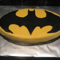 Batman Cake This is the Batman cake I made for my husband's birthday.