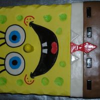 Spongebob Squarepants This was my son's 3rd birthday cake. I wanted to do him sitting up with lwegs and arms, but we just got back from evacuating from...