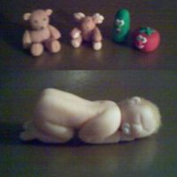 Baby And Friends This is my first attempt at fondant figures. There is plenty of room for improvement, (including my camera skills) but I am very pleased...