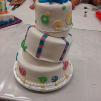 Topsy Turvy Class My first topsy-turvy cake from class. I am not thrilled with the way they wanted us to decorate them, but I am happy that now I understand...