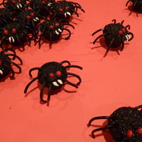 Creepy Crawly Spiders Here are spider cupcakes I made for Halloween.