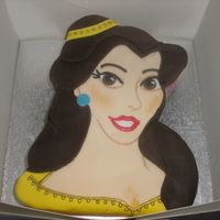 Belle From Beauty And The Beast This was a birthday cake for a friend of a friend. She wasnted Belle from beauty and the beast. This was vanilla sponge with chocolate...