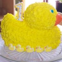 Yellow Duck Cake My daughter's 1st birthday cake
