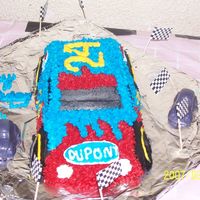 Race Car Cake Another view of Race Car
