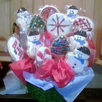 Cookie Bouquet sugar cookie with glace incing.
