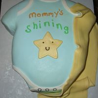 Mommy's Shining Star Just a simple onsie for my friend who's having a little boy. Her husband sent a picture of a onsie she bought as an idea. I thought it...