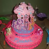 My Little Pony Merengue icing, my little pony for my niece's 1st birthday