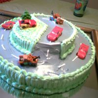 My Son's 3Rd Birthday I did this cake for my son's 3rd birthday. Merenge icing.