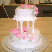 Wedding Cake This is the first 2-tier cake I have made.