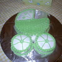 Baby Shower This is cake I did for my Daughter.( first Grandchild) It was vanilla with bc icing and was one of the first cakes that got me into this....