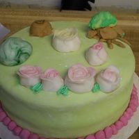 Spring My 11 year old did ths cake today while I did my practice cakes. My 8 year old did one too.