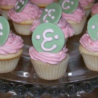 Mini Cupcakes Mini cupcakes for a monogram baby shower