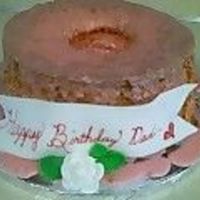 Angel Food This was for a 90 year-old man's birthday. He wanted angel food because he said he will be eating with the angel's soon enough so...