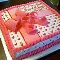 Baby Shower Cake 2 Another view of the baby shower cake.