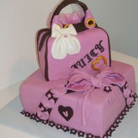 16Th Birthday all fondant cake and purse for my niece