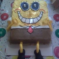 Spongebob Birthday I did this for a friend's son's 5th birthday. It is all buttercream with fondant accents.