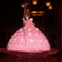 Glinda The Good Witch Cake A supplemental cake for Wizard of Oz party patterned after a Barbie Doll cake