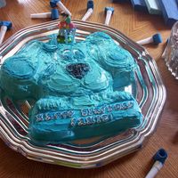 Blues Clues 3Rd Birthday Started simple with a cake pan version of a bday cake for huge Blues Clues fan